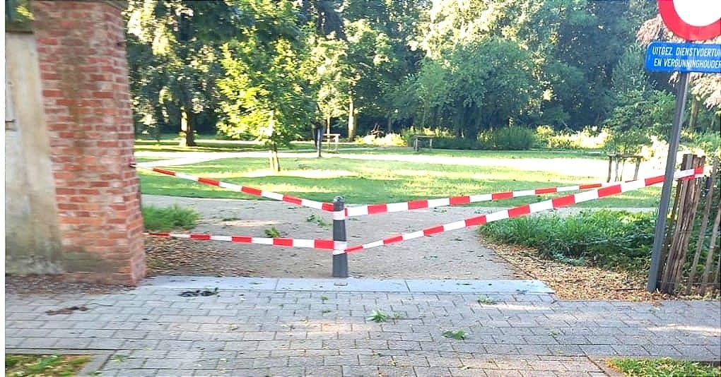 Burgemeesterspark tijdelijk gesloten door stormschade