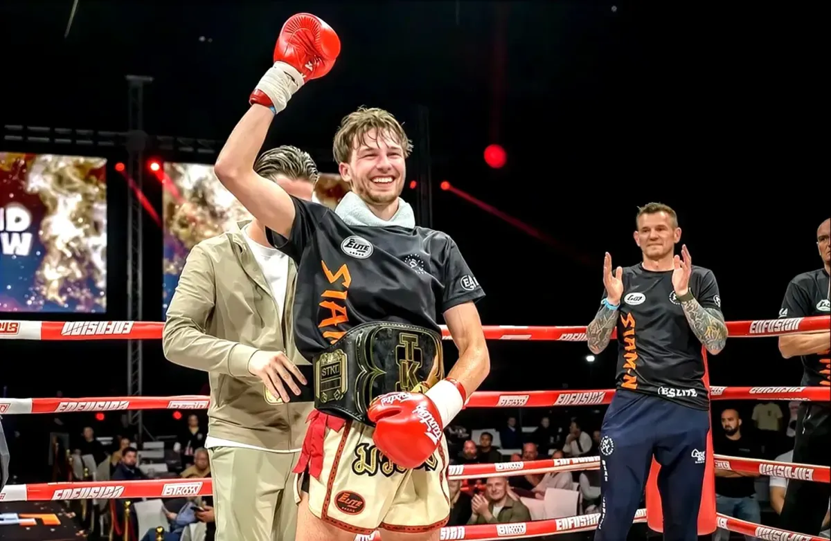 Bas van Dijk wereldkmapioen in Full Muay Thai boksen