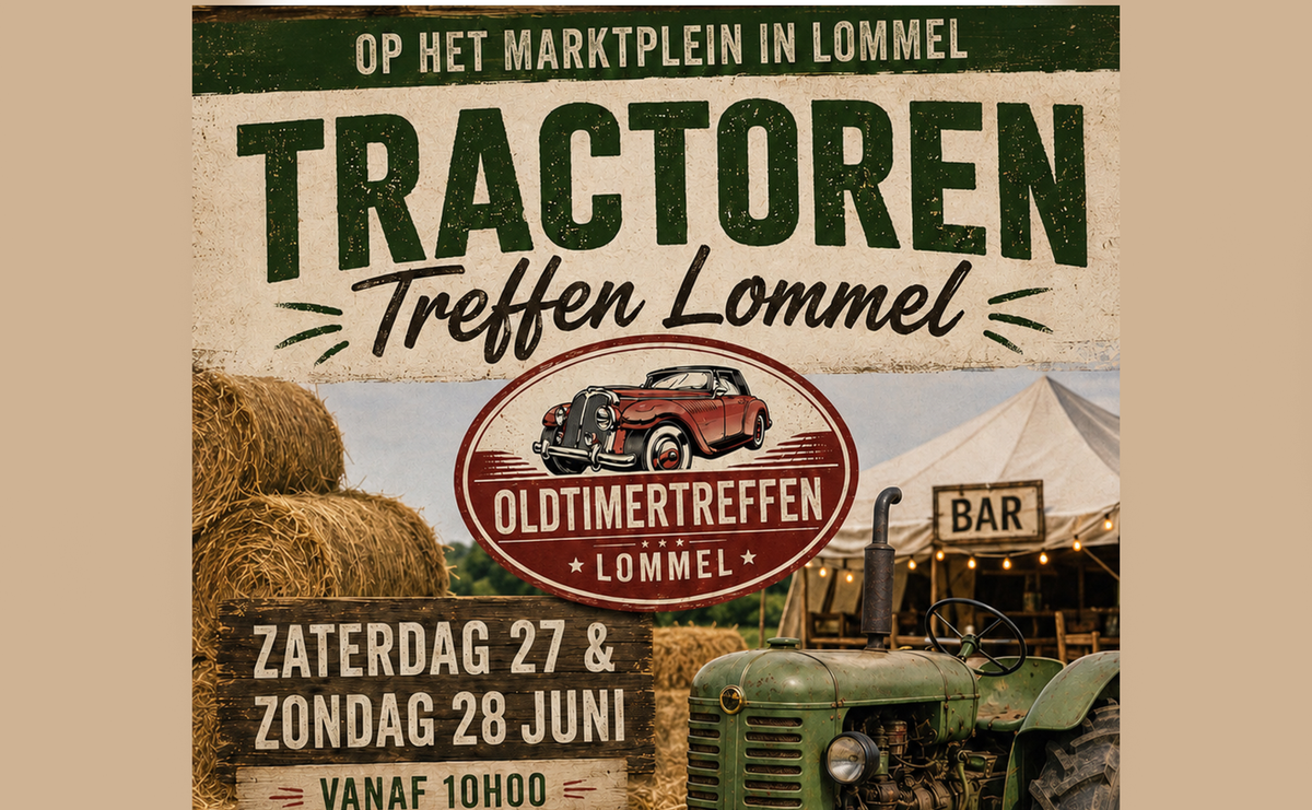 Tractorentreffen in het centrum