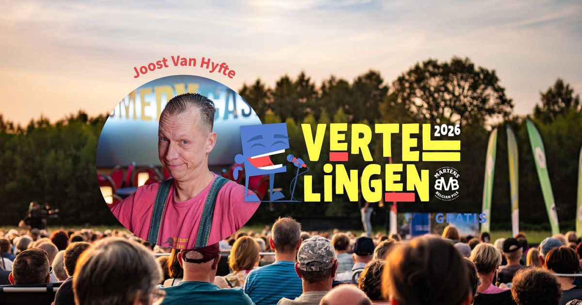 TVL Vertellingen met Joost Van Hyfte: gratis comedy onder de molenwieken