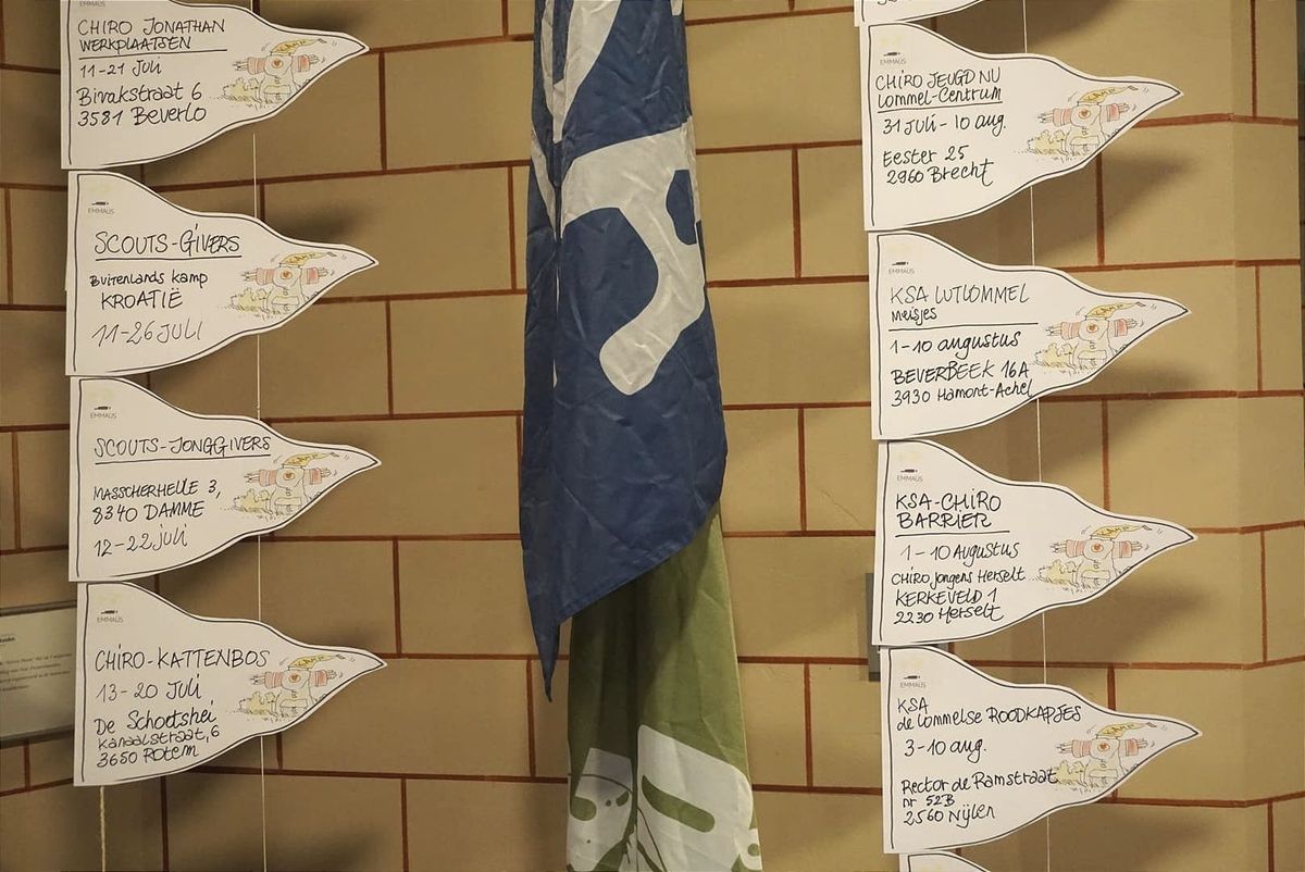 Kampadressen van onze jeugdbewegingen vind je in de Sint-Pietersbandenkerk