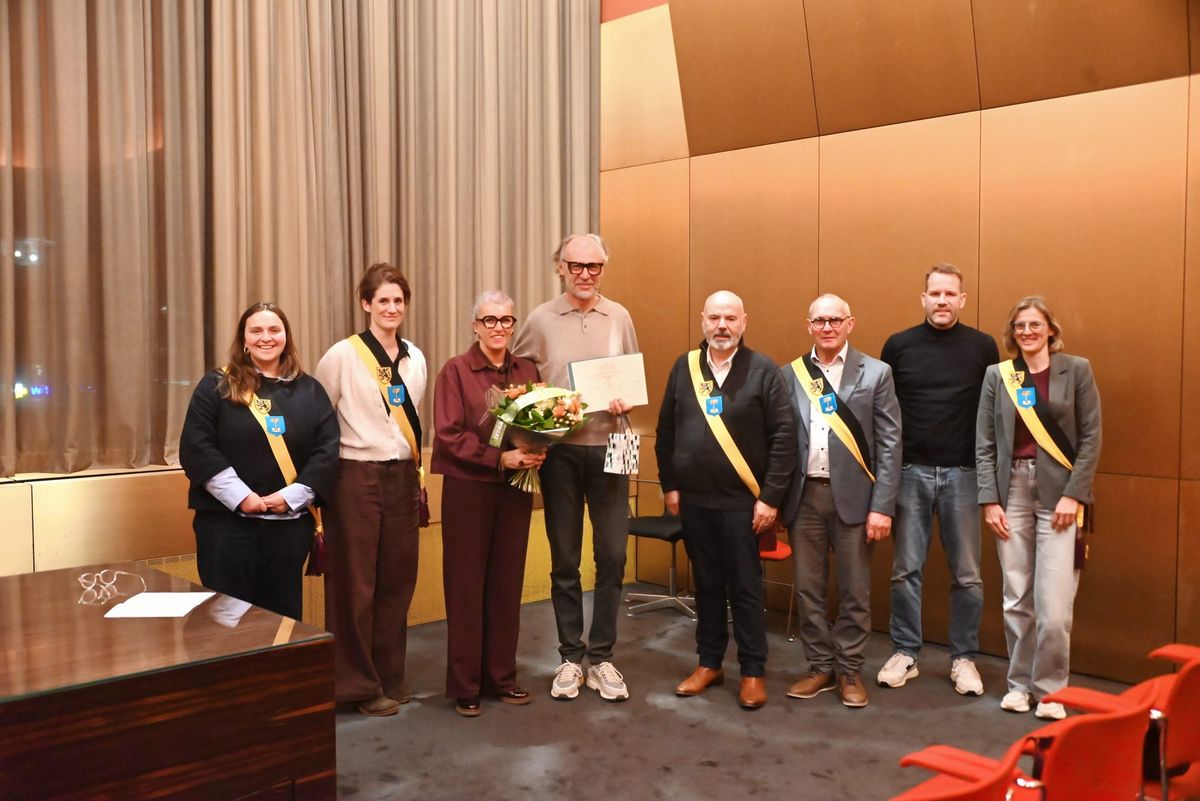 Michel Sleurs ontvangt gouden ereteken 'Laureaat van de Arbeid'