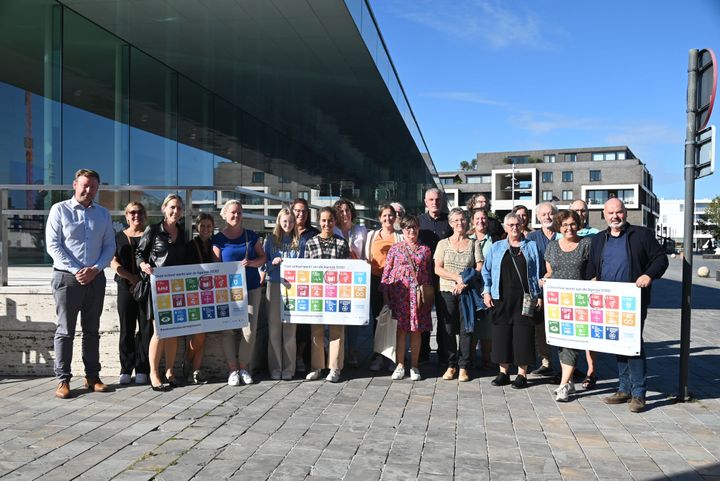 Vanmiddag werd de duurzaamheidsvlag gehesen