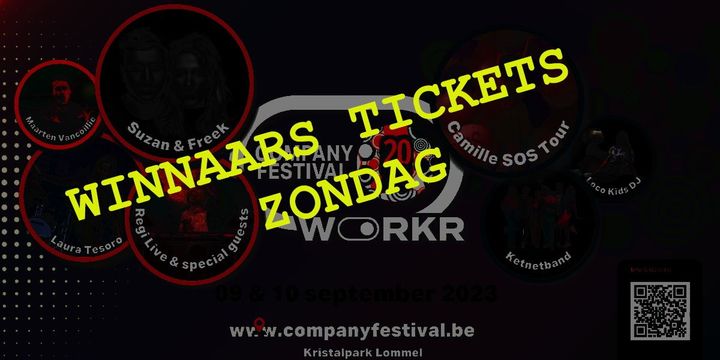 Wie zijn de winnaars van de 10 gratis tickets?