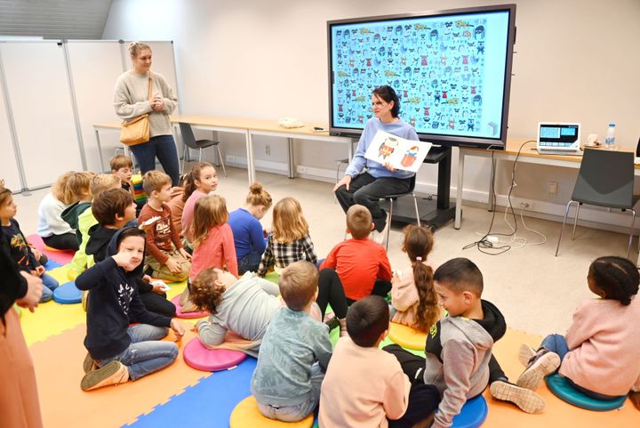 Voorleesmoment in de BIB