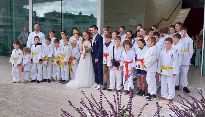 Erehaag van judoka's voor Kevin en Jolien