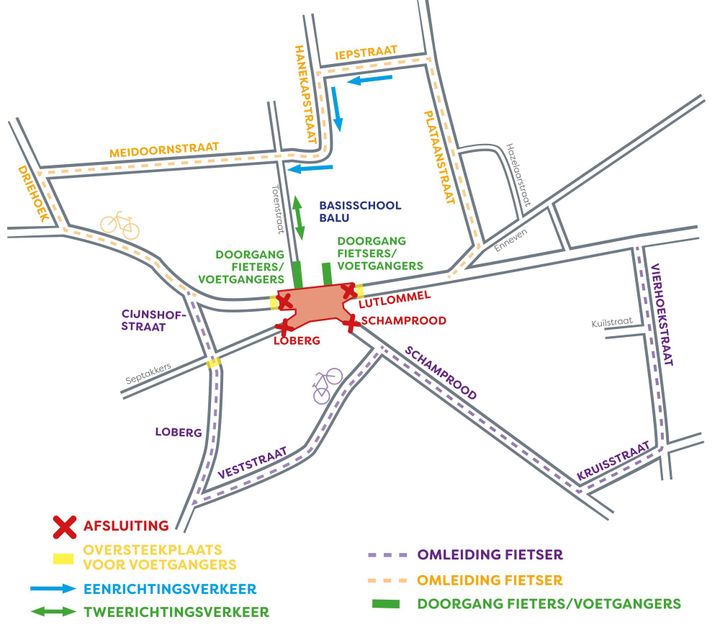Kruispunt in Lutlommel afgesloten