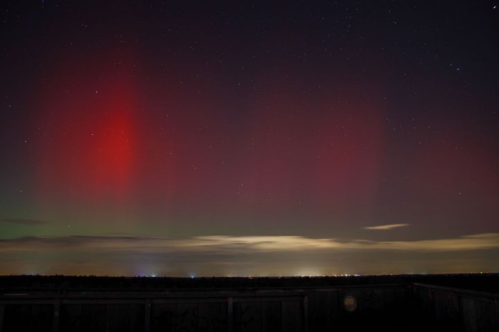 Mooie beelden van het noorderlicht in Lommel