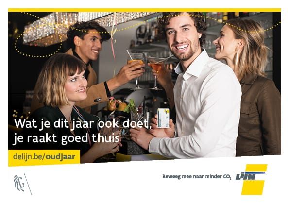 De Lijn gratis op oudjaar en nieuwjaar
