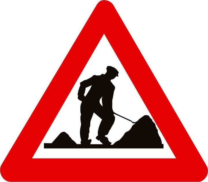 Werken aan rotonde Maatheide,  in Kerkstraat en aan Rondweg