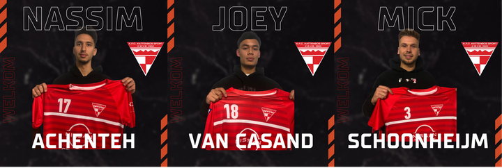 Drie nieuwe aanwinsten bij Kattenbos Sport