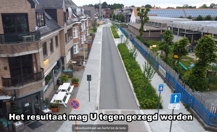 De Rijksschoolstraat van herfst tot lente