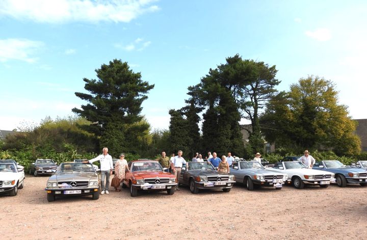 Mercedes club 107 organiseerde rondrit