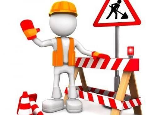 Wegenwerken op Kerkhovensesteenweg