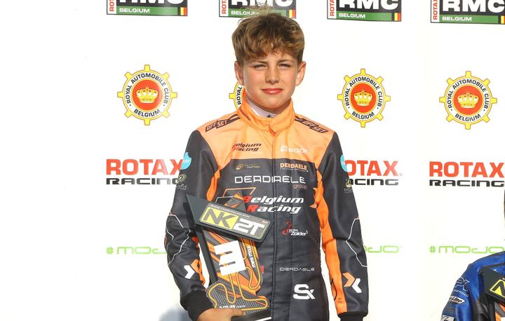 Karttalent Diede Derdaele vecht zich naar podium in Genk