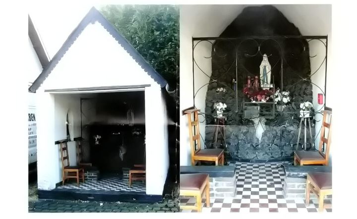 Inzegening kapelletje Fabrieksstraat Lommel-Barrier