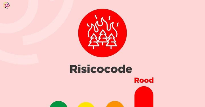 Code 'Rood' voor natuurbrand