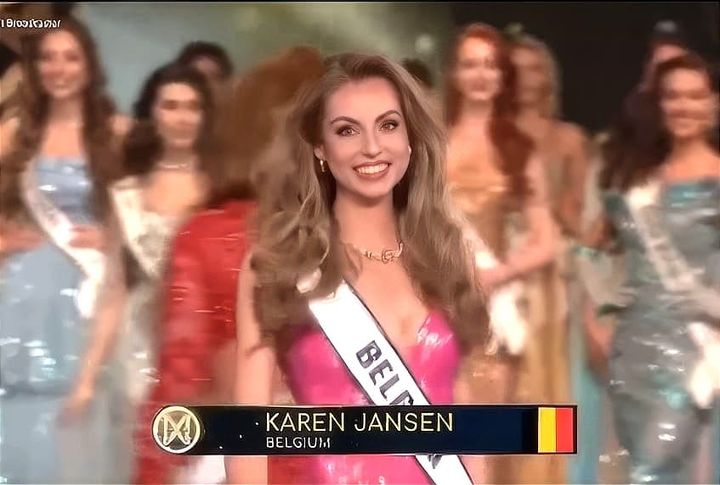 Karen Jansen op Miss World in India