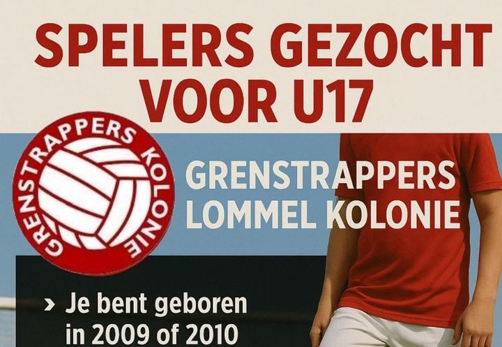 U17 spelers gezocht bij GT Kolonie