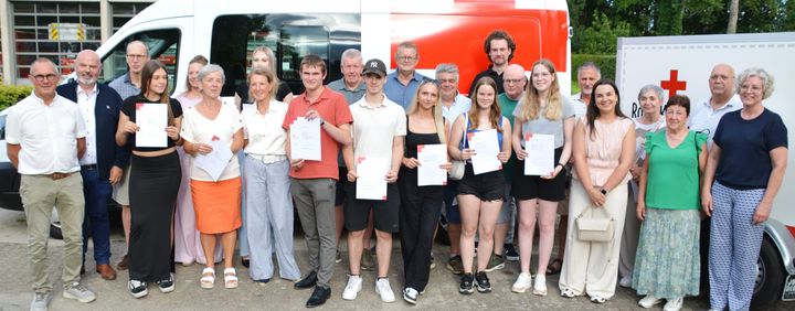 Diploma's bij het Rode Kruis