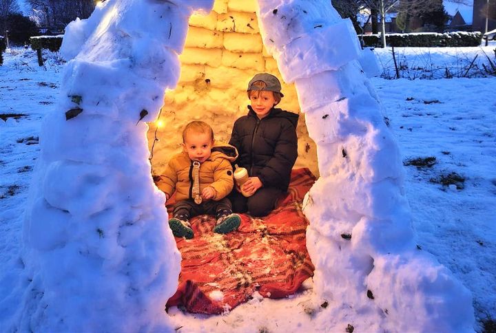 Sneeuwpret alom...
