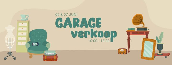 Garageverkoop - 25ste editie op 6 en 7 juni