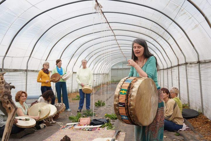 Drumcircel bij Het Groeiveld