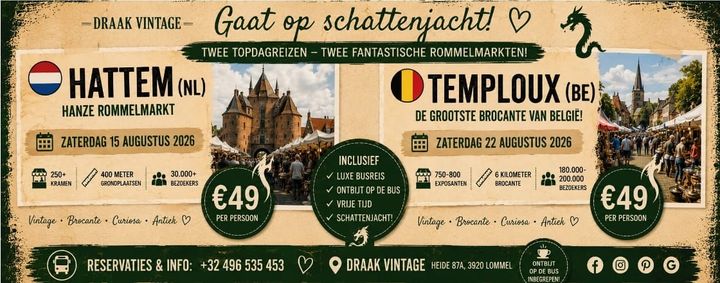 Draak Vintage gaat op schattenjacht... en jullie kunnen mee!
