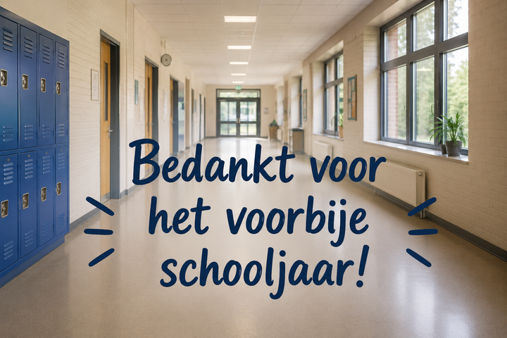 Dankwoord bij het begin van de zomervakantie