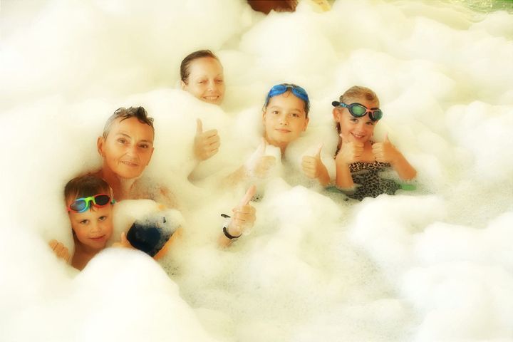 Schuimparty bij Optisport