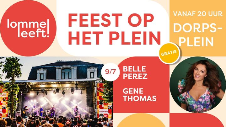 Feest op het Plein start donderdag 9 juli vanaf 20 uur door verwachte hitte