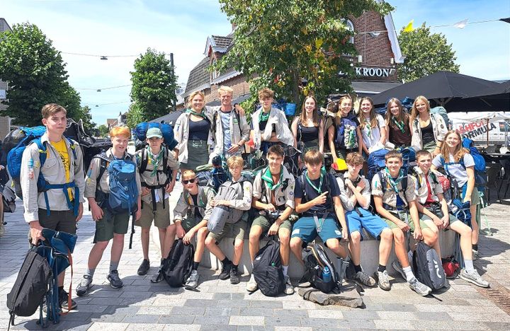 Scouts uit Eeklo op kamp