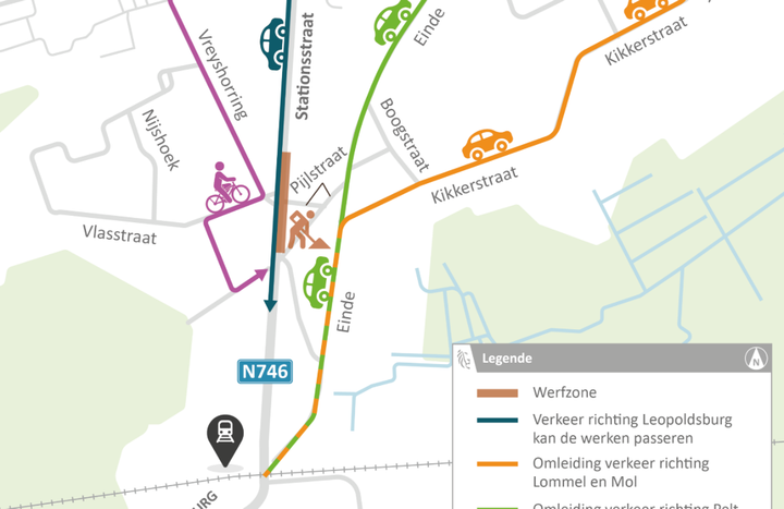 Opgelet: werken aan kruispunt Stationsstraat starten op 17 augustus