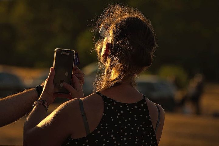 De zonsverduistering... op de Festivalweide
