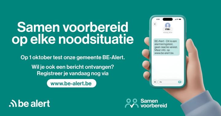 Stad Lommel test BE-alert op 1 oktober