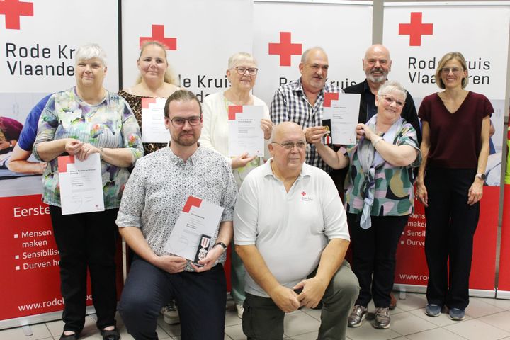 Huldiging van vrijwilligers bij Rode Kruis Lommel