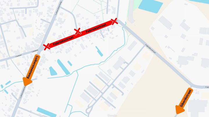 Fabrieksstraat vanaf 5 oktober afgesloten voor herstellingswerken