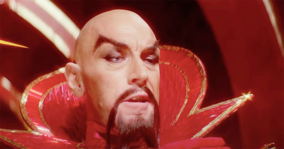 A film still showing Max von Sydow as Ming.