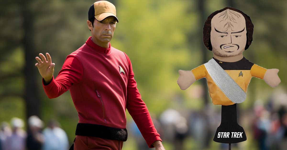 An image of the Star Trek club head cover.