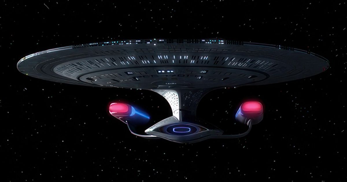 An image of the Enterprise D.