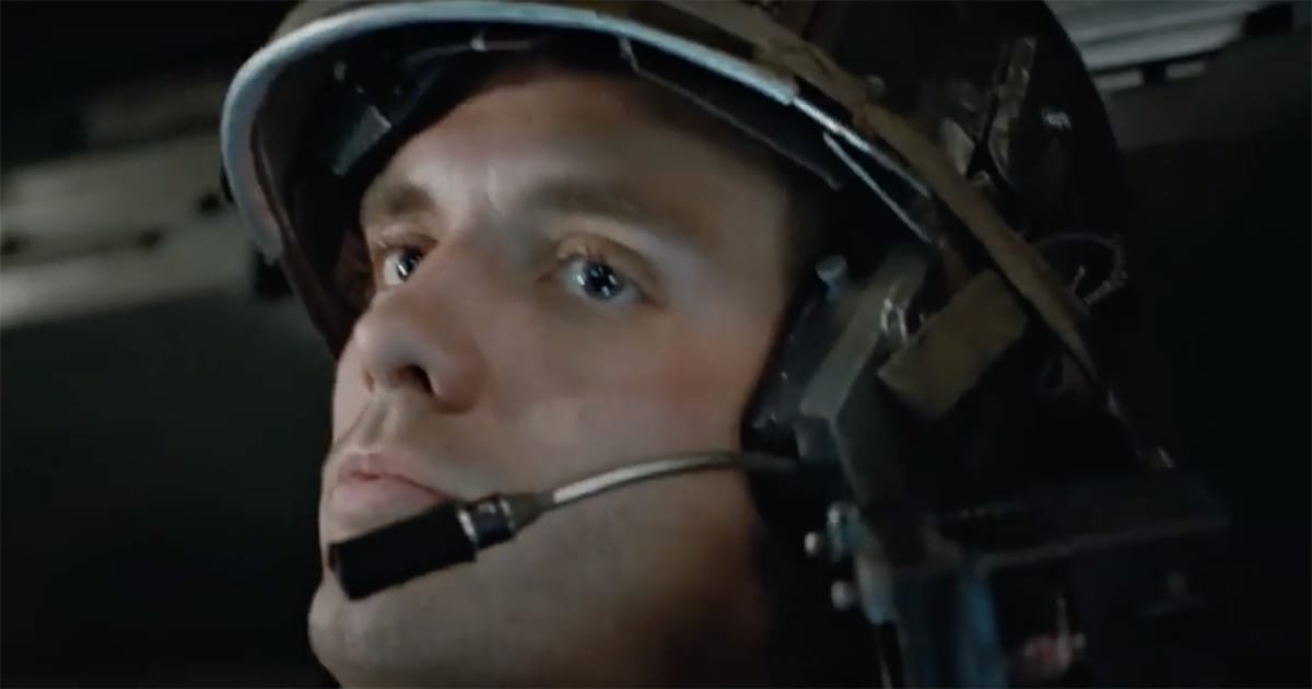 Image of Corporal Hick ready for take off.