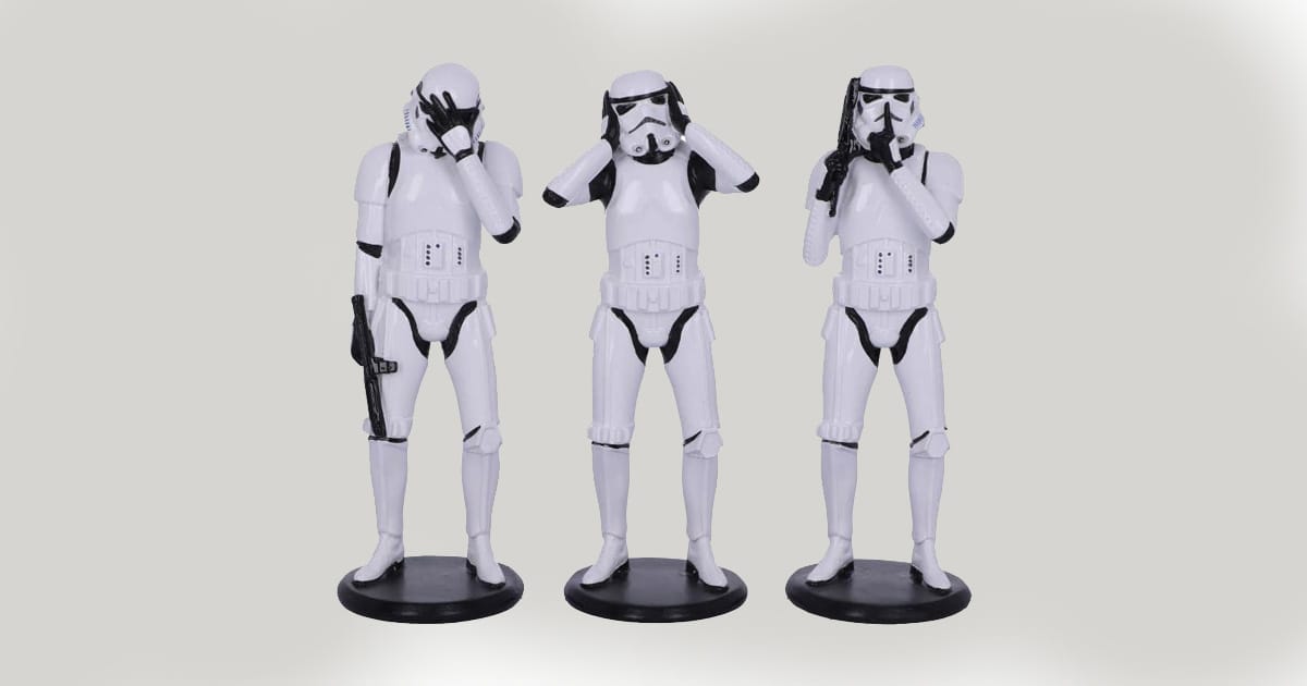 Image of Stormtrooper figures See, Hear,Speak no Evil.