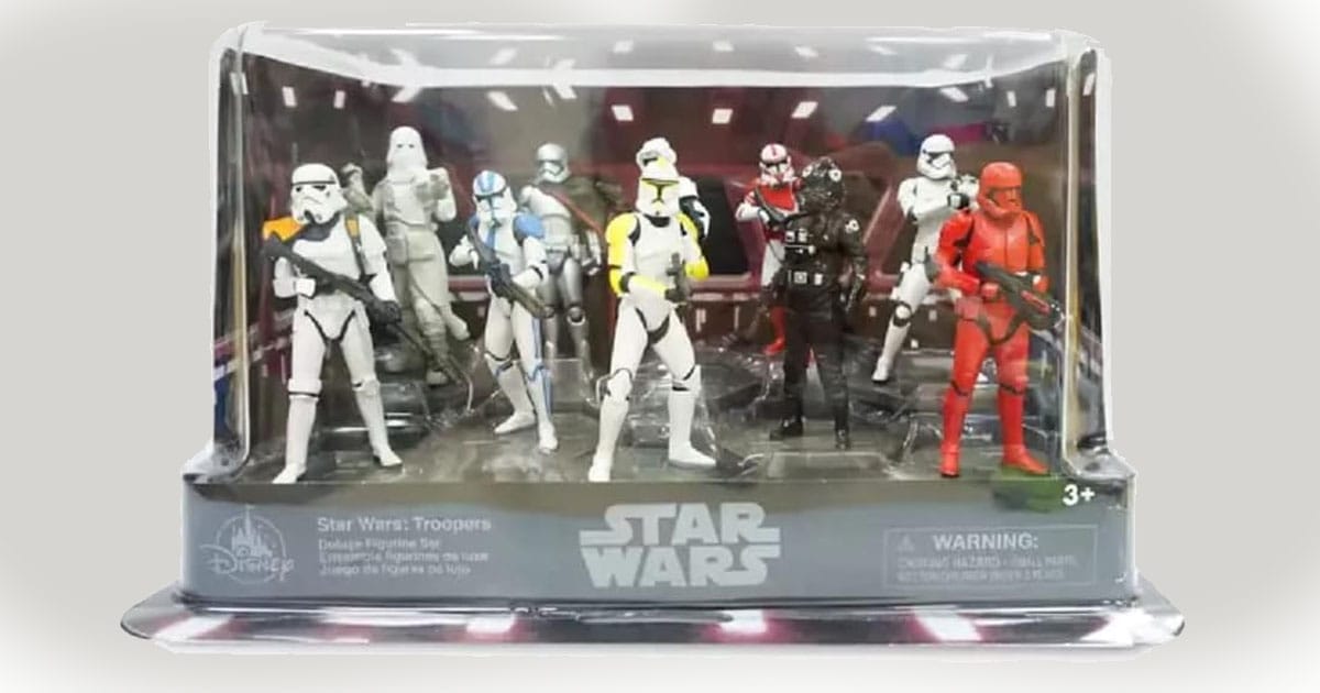 Image of a set of Stormtrooper action figures.