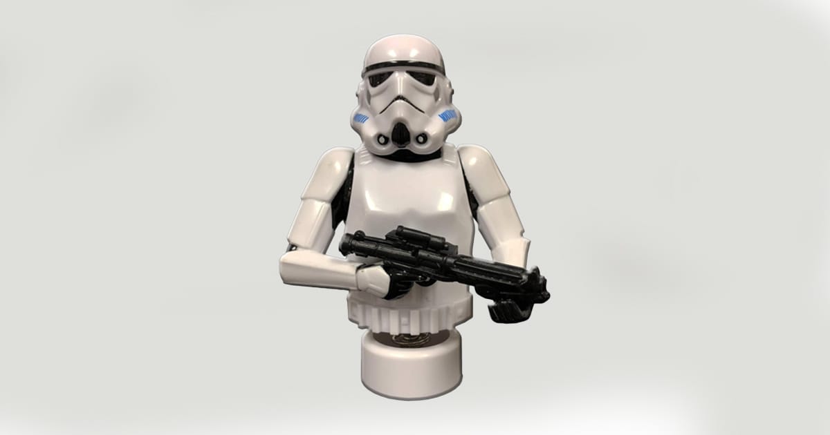 Image of Stormtrooper dashboard bobble head.