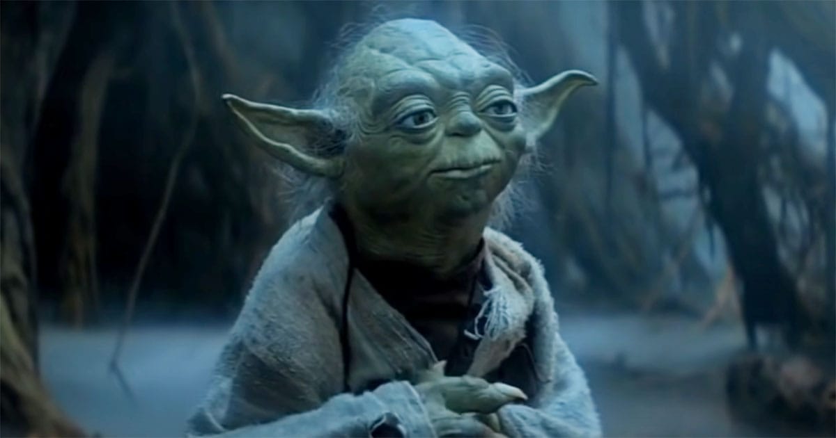 Finished Yoda puppet from "The Empire Strikes Back."