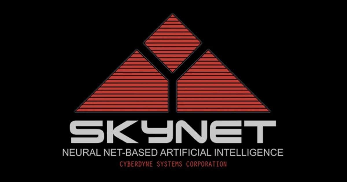 The Skynet logo from the Terminator movies.