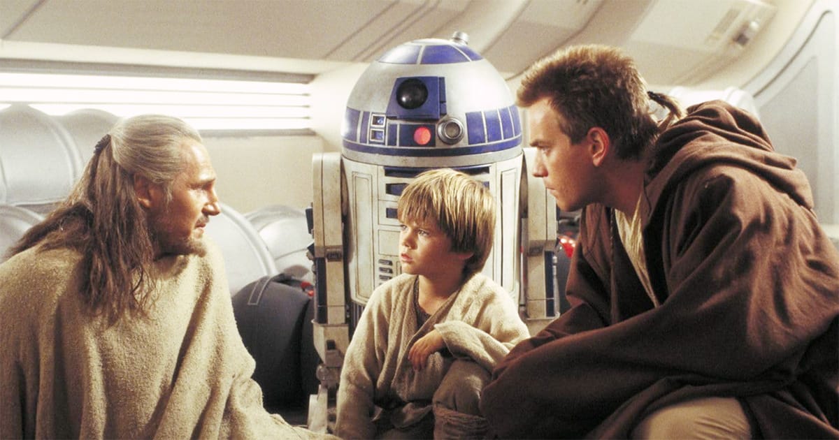 A screen capture from "The Phantom Menace."