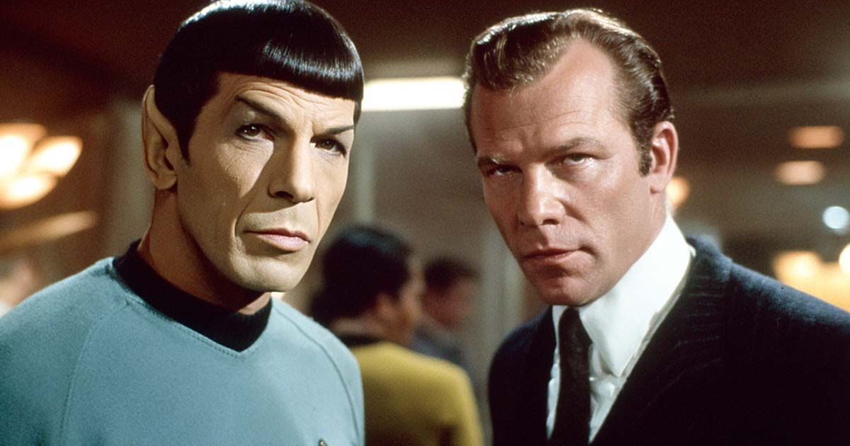 Spock and a gangster.