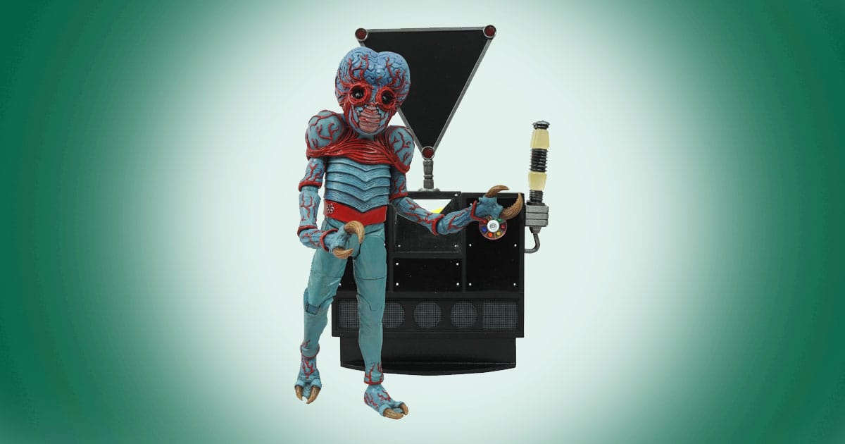 Metaluna Mutant action figure with Interocitor accessory from Diamond Select Toys.