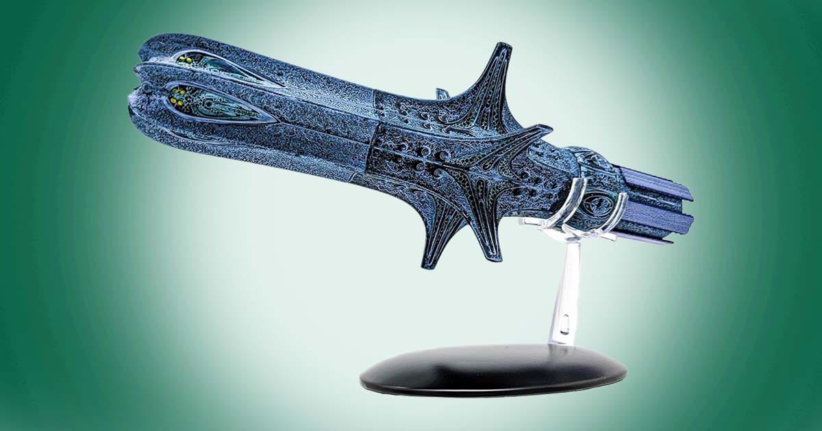 Star Trek Vger special edition model starship on display stand